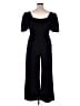 Nicole Miller Solid Black Jumpsuit Size 14 - photo 2
