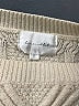 Line & Dot Solid Ivory Pullover Sweater Size S - photo 7