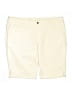Liz Claiborne Solid Ivory Khaki Shorts Size 18 - photo 1