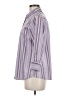 Foxcroft Stripes Purple 3/4 Sleeve Button-Down Shirt Size 6 - photo 5
