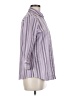 Foxcroft Stripes Purple 3/4 Sleeve Button-Down Shirt Size 6 - photo 4