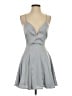 Lulus 100% Polyester Solid Gray Cocktail Dress Size XS - photo 1