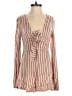 Pull&Bear Stripes Pink Tan Romper Size XS - photo 1