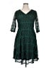 DressBarn 100% Polyester Green Cocktail Dress Size 14 - photo 1