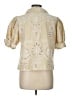 S'edge Ivory Short Sleeve Blouse Size L - photo 2