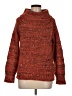 Moth Tweed Red Turtleneck Sweater Size M - photo 1