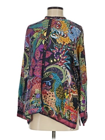 Johnny Was Long Sleeve Silk Top (view 1)