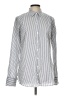 Ann Taylor Stripes Blue Silver Long Sleeve Button-Down Shirt Size 12 (tall) - photo 1