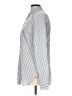 Ann Taylor Stripes Blue Silver Long Sleeve Button-Down Shirt Size 12 (tall) - photo 5
