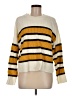 Sanctuary 100% Acrylic Stripes Yellow Pullover Sweater Size M - photo 1
