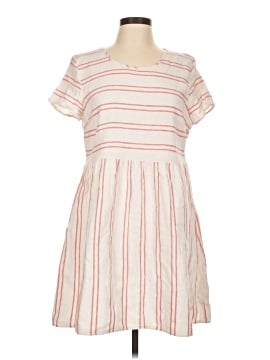 old navy pink and white striped dress New Sz L 10, 12 Old Navy Pink and Gray Striped Dress