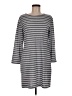 Sail to Sable Stripes Gray Casual Dress Size M - photo 1