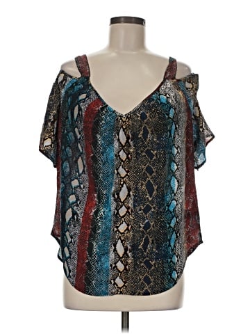Ella Moss Short Sleeve Silk Top (view 1)