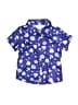 Unbranded Stars Blue Short Sleeve Button-Down Shirt Size XS (kids) - photo 1