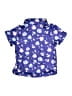Unbranded Stars Blue Short Sleeve Button-Down Shirt Size XS (kids) - photo 2