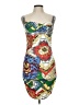 Cristina Graphic White Cocktail Dress Size L - photo 1