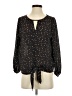 West Kei 100% Polyester Black Long Sleeve Blouse Size S - photo 1
