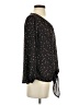West Kei 100% Polyester Black Long Sleeve Blouse Size S - photo 4