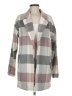 Thread & Supply 100% Polyester Plaid Gray Coat Size M - photo 1