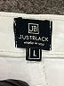 Just Black White Denim Skirt Size L - photo 4