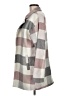 Thread & Supply 100% Polyester Plaid Gray Coat Size M - photo 5