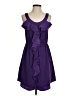 Elle 100% Polyester Purple Cocktail Dress Size S - photo 1