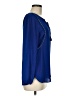 J.Crew 100% Polyester Blue Long Sleeve Blouse Size 6 - photo 4