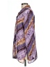 Impressions 100% Polyester Paisley Purple Long Sleeve Blouse Size L - photo 5