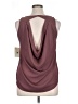 Lily White 100% Polyester Burgundy Sleeveless Blouse Size XL - photo 2