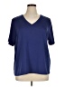 Anne Klein Blue Short Sleeve T-Shirt Size XL - photo 1