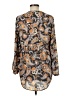 DR2 Paisley Gray Long Sleeve Blouse Size M - photo 2