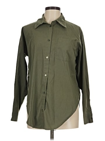 J for Justify Long Sleeve Button-Down Shirt (view 1)