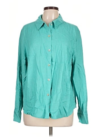 Appleseeds 3/4 Sleeve Button-Down Shirt (view 1)