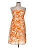 American Eagle Outfitters 100% Polyester Tropical Orange Cocktail Dress Size 6 - photo 1