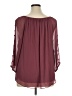 AGB Burgundy 3/4 Sleeve Blouse Size 1X - photo 2