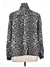 Gemma + Jane 100% Polyester Animal Print Silver Long Sleeve Blouse Size XL - photo 2