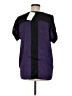 MICHAEL Michael Kors 100% Polyester Purple Short Sleeve Blouse Size M - photo 2