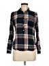 Old Navy 100% Cotton Plaid Black Long Sleeve Button-Down Shirt Size M - photo 1