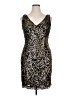 AB Studio 100% Polyester Gold Cocktail Dress Size 16 - photo 1