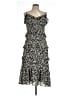 MICHAEL Michael Kors 100% Polyester Animal Print Blue Cocktail Dress Size L - photo 1