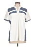 Jaclyn Smith Ivory Short Sleeve Blouse Size L - photo 1