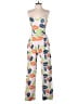 The Odells Graphic White Jumpsuit Size 4 - photo 1