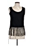MNG Suit Black Sleeveless Blouse Size L - photo 1