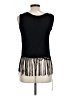MNG Suit Black Sleeveless Blouse Size L - photo 2