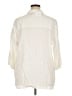 Sigrid Olsen Ivory 3/4 Sleeve Button-Down Shirt Size 1X - photo 2