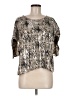 Style&Co Metallic Silver 3/4 Sleeve Top Size M (petite) - photo 1
