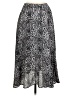 Leith 100% Polyester Animal Print Silver Casual Skirt Size S - photo 2