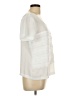 Covington 100% Polyester Ivory Short Sleeve Blouse Size L - photo 4