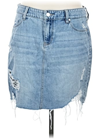 Liverpool Los Angeles Denim Skirt (view 1)