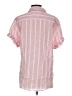 Dylan Stripes Pink Short Sleeve Blouse Size S - photo 2